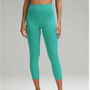Lululemon Wunder Train HR Crop 23” Kelly Green